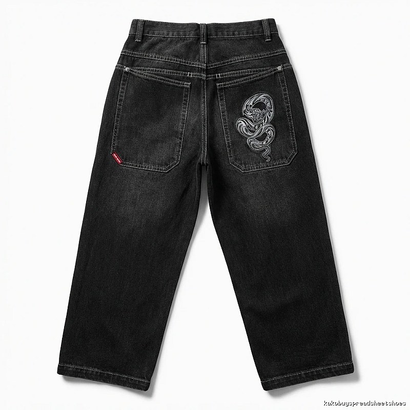 Y2K black retro jeans