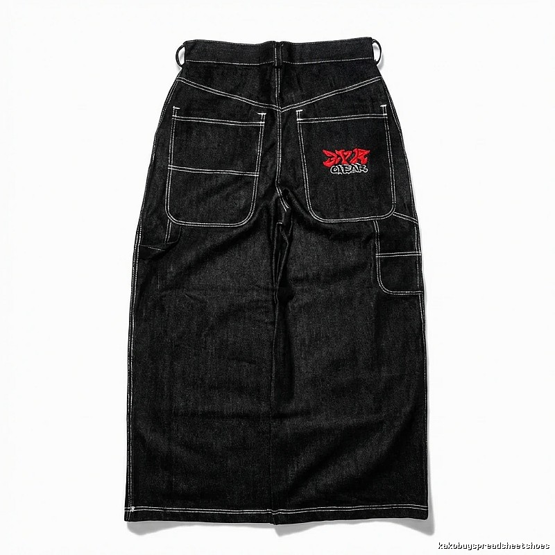 Y2K style black skirt