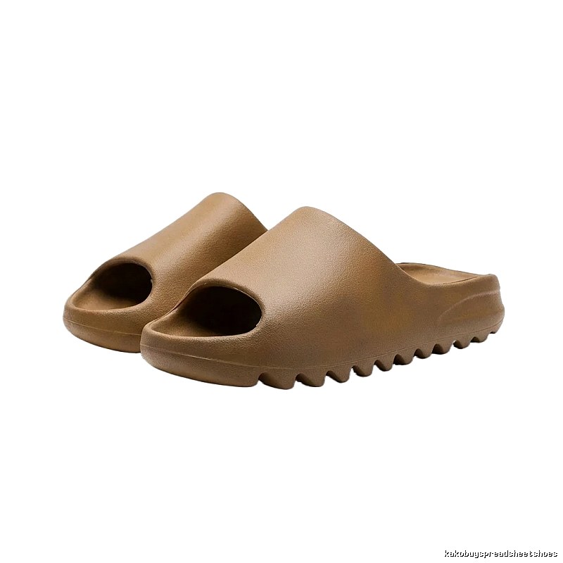 Yeezy matte military brown slippers