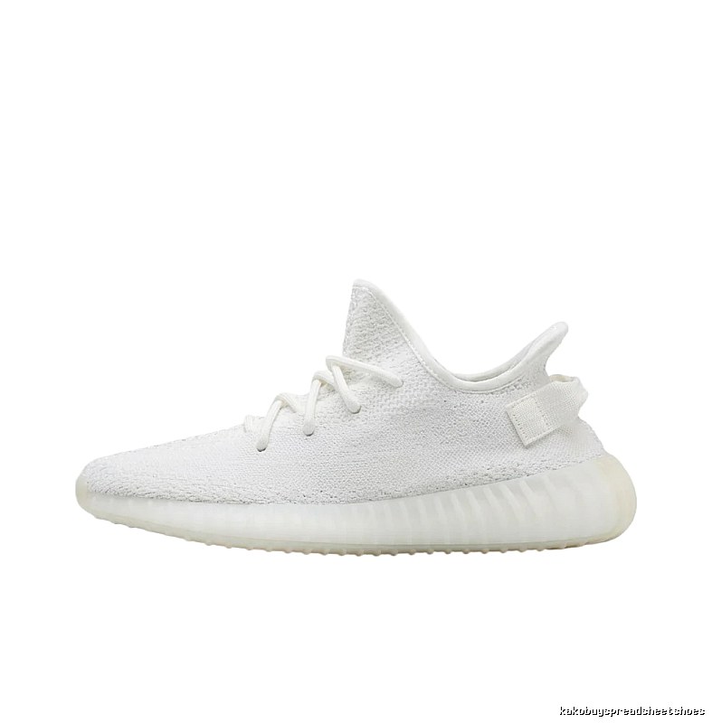 Yeezy minimalist style white shoes