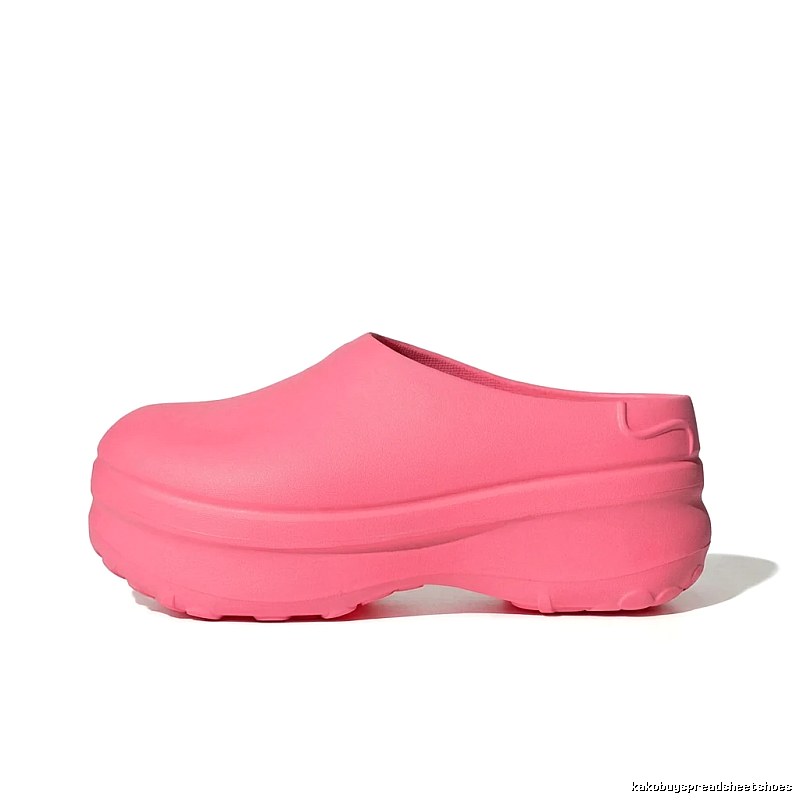 Yeezy thick - soled pink slippers